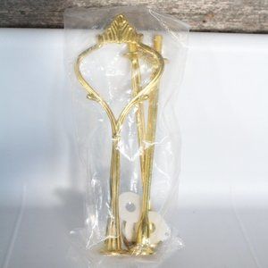 🍁5/$25🎃  DIY 3 Tier Cake Plate Stand Kit Gold  New